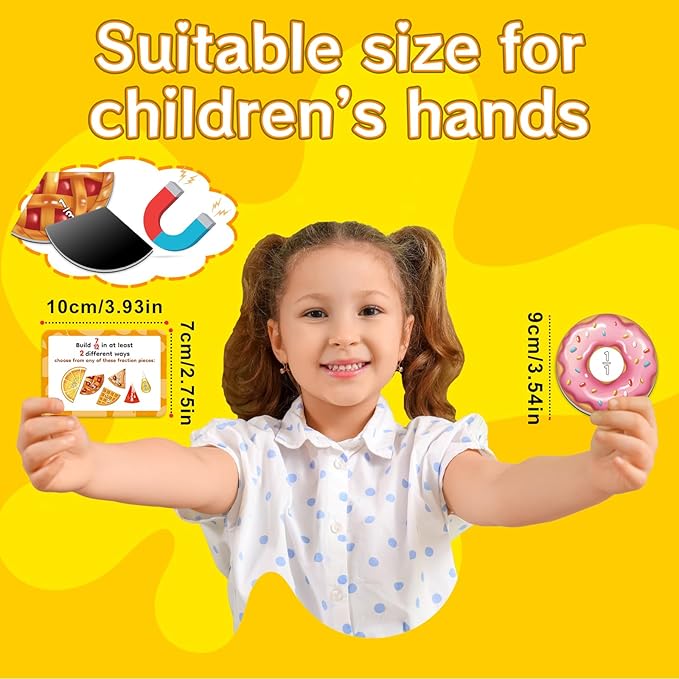 Aizweb Magnetic Fraction Tiles & Circles, Bars,Math Manipulatives, Fraction Manipulatives for 2nd, 3rd, 4th, 5th Grade Elementary Teachers Classroom Whiteboard Teaching Homeschool Supplies