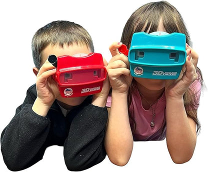 WARM FUZZY Toys 3D Viewfinder (Shark) - Viewfinder for Kids & Adults, Classic Toys, Slide Viewer, 3D Reel Viewer, Retro, Vintage Toys with 3 Reels - Contains 21 High Definition 3D Images