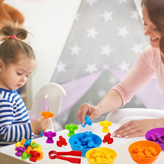 Counting Koalas Toys Matching Games with Sorting Bowls Sorting Toy for Toddlers Preschool Learning Activities for Math Color Sensory Montessori Fine Motor Skills Toys for 3 4 5 Years Old Boys Girls