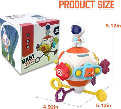 Busy Activity Cube Toys for Babies, Montessori Sensory Toys for toddlers1-3,Car seat, Baby Birthday Gift, boy and Girl Education and Learning Toy