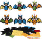 DIYASY 12 Pcs Bats Craft for Kids, Make Your Own Bat Foam Stickers Bats Craft Kits Arts and Crafts DIY Kid Friendly Halloween Decorations Games Party Activities Supplies Age 4-8 8-12