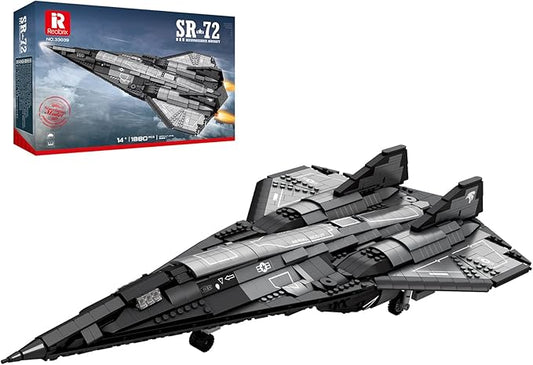 Reobrix SR-72 Reconnaissance Fighter Jet Building Set, Military Airplane Toys Construction Set 33039, Model Plane Kit Aviation Collection, Gifts for Teens 14+, Adult and Military Fans