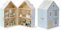 Olivia's Little World Folding Wooden Dollhouse – 3-Story Portable Playhouse with Furniture, Family Figures & Pet, Built-in Carry Handle, Compact Fold-Up Design Toy for Ages 3+