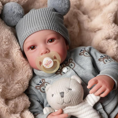 BABESIDE Lifelike Reborn Baby Dolls Boy, 20 Inch Realistic Doll for Boy Newborn Real Life Poseable Soft Vinyl and Cloth Body Baby Dolls with Clothes and Toy Gift for Kids Age 3+