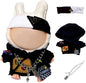 Hoodie Doll Clothes,17cm/15cm Dolls Outfit Set,Accessories for Doll,Stylish Clothes Set Dress Up (No Doll) (Black Hoodie)