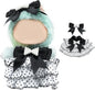 17cm Doll Clothes Set-Adorable Outfits for Dolls-Stylish Accessaries Clothes Dress-Up-Replaceable Clothing Collections, Includes Hat, Top, Skirt(Black-Style C)