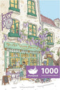 MOMIBOOK Puzzles for Adults 1000 Piece Jigsaw Puzzles of Holiday Morning, Painting Image Store Puzzle Difficult Challenging Hard Impossible Puzzle, Funny Toys & Games Christmas Birthday Gifts