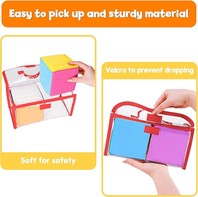 Godery DIY Education Playing Game Dice, Pocket Cubes for Teaching (Set of 2)