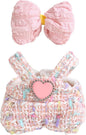 Premium Doll Clothes for Labubu - Luxury Chic Style Set for 17cm Dolls, Doll Outfit for Display, Collectors, Gift - Cute Miniature Fashion Accessories - Pink Jumpsuit (Clothes Only)