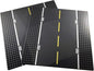 Apostrophe Games Road Baseplate – Premium Building Blocks Base Plates Compatible with All Major Brands – 2pcs Baseplate Gray with Road Design – 2 Straight Roads