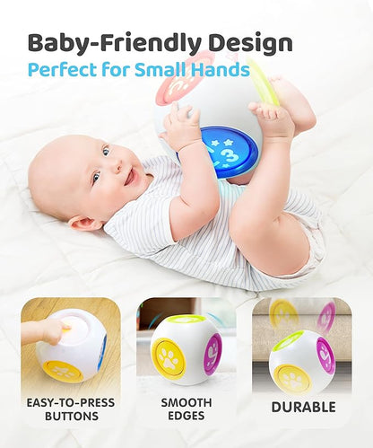 BEST LEARNING Learning Cube - Educational Musical Activity Center Block for Infants Babies Toddlers 6-12 Month and up - Toys for 1 Year Old - First Birthday Present for Boy and Girl