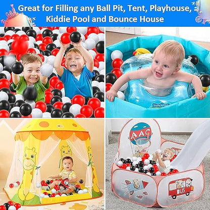 Ball Pit Balls Plastic Balls for Ball Pit Phathalate Free BPA Free Plastic Balls 100pcs 2.2" Set for Toddlers for Play Tent Tunnel