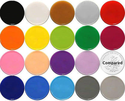 Set of 100 1 Inch Opaque Plastic Learning Counters Mini Poker Chips Game Tokens with Storage Box (1 Inch, Black)