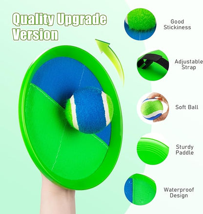 Toss and Catch Ball Game - Ideal Outdoor Beach, Pool & Yard Toy for Toddlers and Kids Ages 4, 5, 6, 7, 8+, Perfect for Boys Girls - Great Birthday Gift & Easter Basket Stuffer