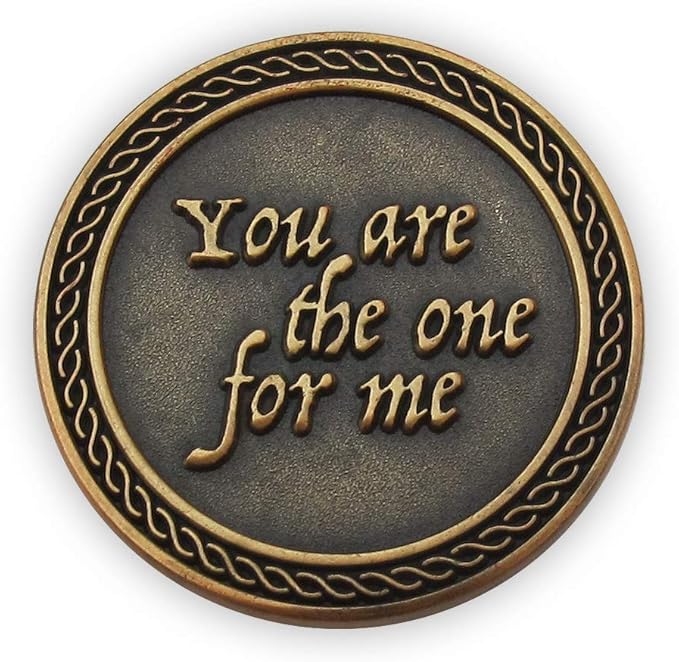 Bulk Set of 3 Romantic Love Expression Coins, You are The One for Me, I Need You by My Side, Anniversary Pocket Tokens for Date Night, Love Gift for Men & Women, from Him or Her