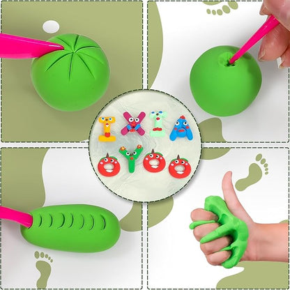 Air Dry Clay, Modelling Clay for Kids, 64 Colors DIY Molding Magic Clay for with Tools, Soft & Non-Sticky, Toys Gifts for Age 3 4 5 6 7 8+ Years Old Boys Girls Kids