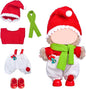17cm Doll Clothes Set-Adorable Outfits for Dolls-Stylish Accessaries Christmas Clothing Dress-Up-Replaceable Collections, Includes—Christmas Hat+Top+Scarf +Jumpsuit+Shoes (Style H)