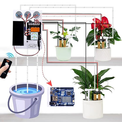 GeeekPi UNO R4 WiFi Project Kit, Water Printing Kit with UNO R4 WiFi Board, Tutorials for Programming