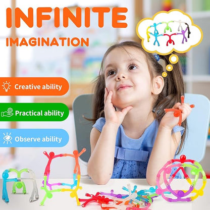 48Pcs Magnetic-People-Magnet-Men, Magnetic Travel Toys for Kids, Creative, Portable and Educational, Funny Magnets for Kids, Small Toys for Classroom Prizes, Easter Egg Stuffers, Office