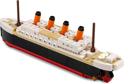 Brick Loot Titanic Building Set – 217-Piece Lego Compatible Ship Model Kit, DIY Mini Bricks 3D Puzzle STEM Toy for Adults & Kids, Collectible Display Gift (Medium)