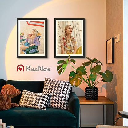 18x24 Poster Frame 2 Pack, Black Solid Wood Picture Frame with Polished Plexiglass, Wall Hanging
