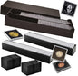 Coin Capsule Coin Snap Holder 2 x 2 Inch Half Dollar Coin Holder, Coin Cases for Collectors Coin Sleeves Collectors for Coin Collection Supplies (Black Foam Gasket with Gift Box, 102)