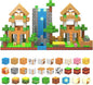 Magnetic Blocks - 138 PCS Building Blocks Set with 3 Light-Up Blocks, STEM Construction Cubes Toys for Kids 4-8, Toddler Sensory Stacking Toys, Christmas Birthday Gift for Boys and Girls Ages 3+