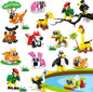 20pcs Animal Mini Building Blocks Party Favor for Kids Return Gifts For Birthday Goodie Bag Stuffer Class Prize Box Toys Small Bulk Pinata Stuffer End of School Year Gift for Student Boy Girl 4-8 8-12