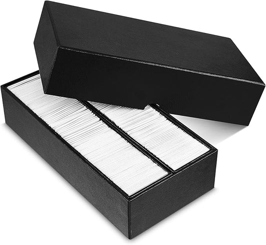 Henoyso 1 Pc Double Row Coin Box Holders for Collectors Storage Supplies Collecting Coin Cases, 9 x 2 x 2 Inch About Half Box Cases (Black)