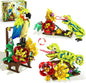 HOGOKIDS 3 in 1 Flowers Frog Parrot Lizard Building Set - Botanical & Animals Figures Building Toy for Home Office Art Decor Display Transforms Model Learning Gift for Adults Kids Boys Girls(672PCS)