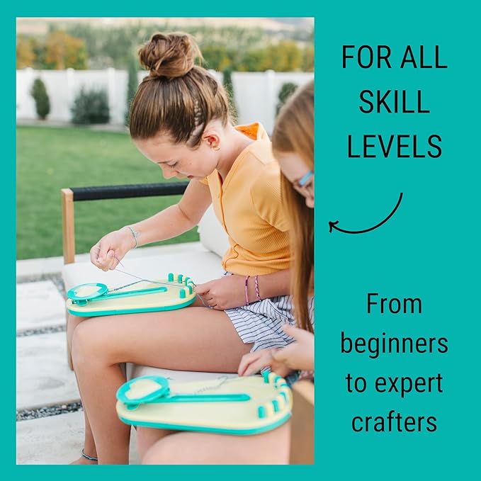 Choose Friendship Bracelet Making Kit – DIY Craft Loom for Kids Ages 8+, New & Improved Design, Includes 20 Threads, Makes 8 Bracelets, Green “Lime Rickey”