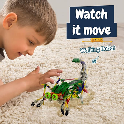 Science4you Scorpiobot Robotics Kit for Kids - Building Robot Toys for Kids 8-12 Year olds,161 Pieces, Stem Building Games, Gift for 8+ Year Olds Boys and Girls
