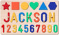 Personalized Name Puzzle for Kids, Personalized Baby Gifts Name Puzzles for Toddlers 1-3, 1st Birthday for Girls & Boys Wooden Alphabet & Shape Puzzle Montessor Toys for Kids