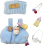 Clothes for 17cm Doll, Cute Outfit Set for 17cm Dolls, Adorable Dress-Up Accessories for Doll (Blue Bottle)