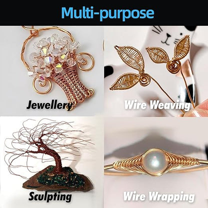 Art3d 16 Gauge 60 FT 99.9% Pure Soft Copper Wire for Electroculture Gardening, Jewelry Making, Beading, Science Projects, DIY Artwork, 1 Roll