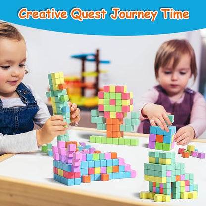 Magnetic Blocks, Magnet Building Cubes for Toddlers Ages 3-5, STEM Educational Sensory Autism Montessori Preschool Toys, Gifts for Kids Ages 4-8 Year Old Boys and Girls