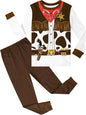A&J DESIGN Pure Cotton Printed Pjs for 2-14 Years Kids, 2-Piece Long-Sleeved Pajamas Set
