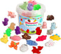 Mochi Squishy Toys, 24 pcs Dinasaur Squishy Animal Party Favors for Kids Classroom Prize Stress Relief Squishies Bulk Gift for Birthday Pinata Goodie Bag Filler Christmas Stocking Stuffers Easter