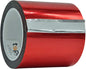 WOD MPFT2 Red Metalized Polyester Mylar Film Tape with Acrylic Adhesive, 4 inch x 72 yds. Vibrant Mirror Red Tape, Decor Tape for Detailing Accent Wall, Graphic Arts, Car and Boat Trim