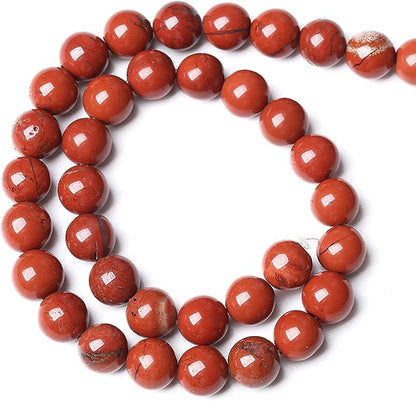 4MM 86PCS Natural Stone Chinese Red Jaspers Spacer Beads for Jewelry Making DIY Bracelet