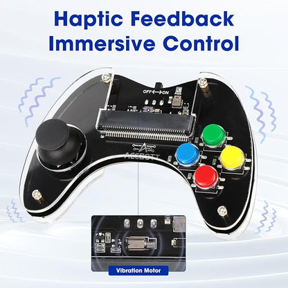 ACEBOTT Wireless Controller for Micro:bit Kit, STEM Kit Coding Robot kit Compatible With Makecode, Remote Control for Programming Learning, Gifts for Kids and Teens(Included Micro:Bit)