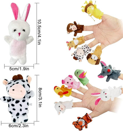 Sealive Finger Puppets for Toddlers 1-3, Baby & Toddler Finger Puppets, Soft Plush Animal Toys for Storytelling, Educational Toy Set for Boys & Girls, Great for Home, School, Parties & Travel