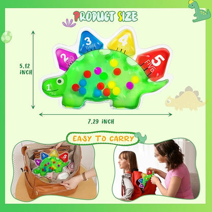 Sensory Counting Toys for Toddlers 3-4, Montessori Color Sorting & Matching Games, Fine Motor Skills Development, Educational Travel Toys for Kids with Autism