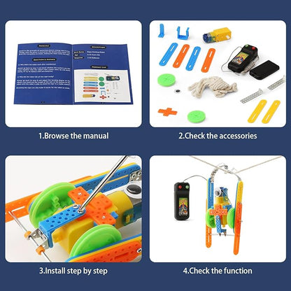 STEM Robotics Science Kits, Crafts for Boys 6-8 Girls 8-12, Robot Building Kit for Kids 8-10, Electronic Science Experiments Activities, Engineering Toys 7+ 6 7 8 9 10 11 12 + Year Old Gifts