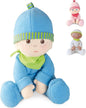 HABA Snug-Up Soft Plush Luis First Baby Doll 8" - Perfect Newborn and Infant Toy, Small Machine-Washable Baby Essentials, Ideal Boy Doll