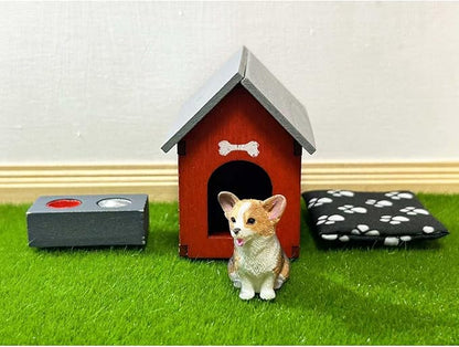 Enhanced Dollhouse Family Pets Miniature Dollhouse Animal Set (Dog)