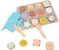 Slice and Bake Wooden Cookie Play Food Set for Kids, Kitchen Toys Food Accessories for Toddlers, Pretend Play Baking Set for 3 4 5 Years Old Girls Boys Birthday Gifts