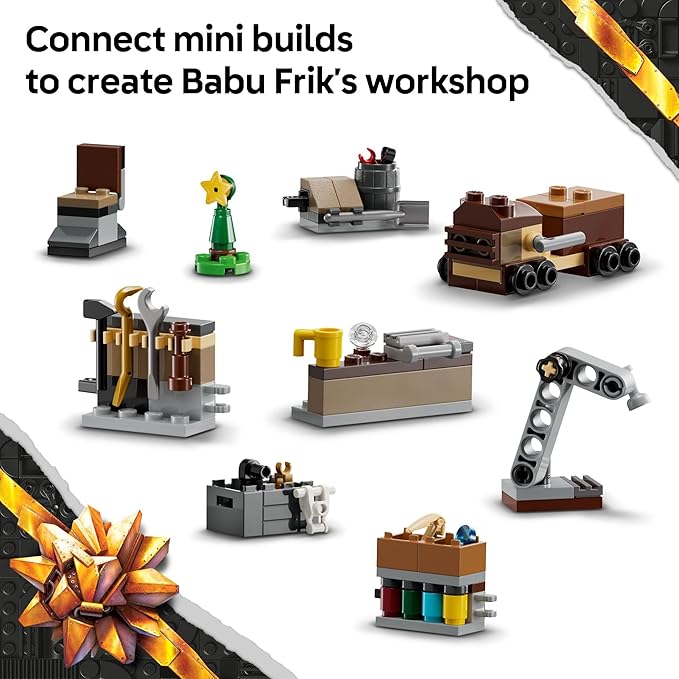 LEGO Star Wars Advent Calendar 2025 Kids Toy - Holiday Countdown Playset with 24 Toys for Boys & Girls, Ages 6+ - Includes C-3PO & BB-8 Minifigures - Star Wars Gift Idea for Christmas - 75418