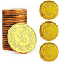 TCOTBE Pirate Gold Coins Plastic Set of 100,Play Gold Treasure Coins for Play Favor Party Supplies, Pirate Party, Treasure Hunt Game and Party Favors