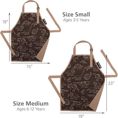 Urban Infant Little Helper Kids Apron - Children's Cooking Art Gardening - Great Gift for Toddler Boys and Girls